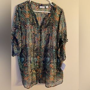 Womens plus blouse